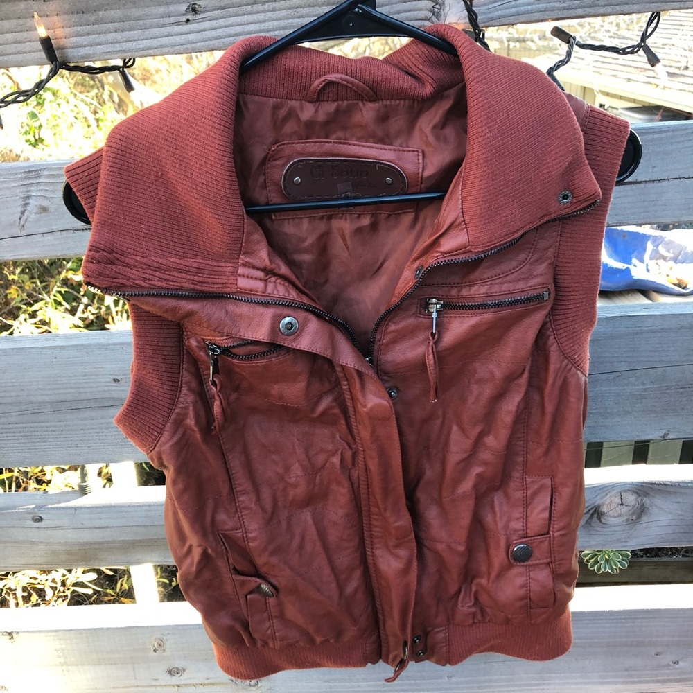 Red comfy warm vest
